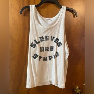 Sleeves are Stupid Tank Top